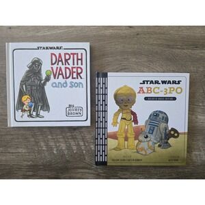 Star Wars Book Lot Darth Vader and Son Jeffrey Brown & ABC-3PO Hardcover Bundle